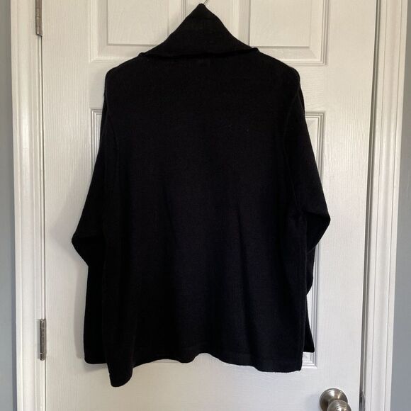Victoria Jones Women's Christmas Black Pull Over Sweater Beaded Sequin size XL - Picture 4 of 8